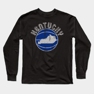 Kentucky Throwback Basketball Long Sleeve T-Shirt